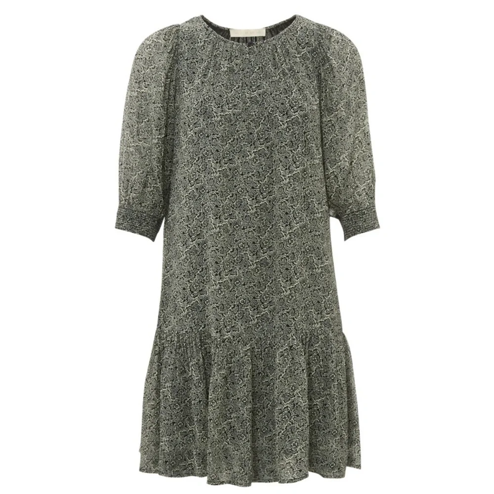 VANESSA BRUNO Alphée dress Mini Black & White Floral Size 34 US 0